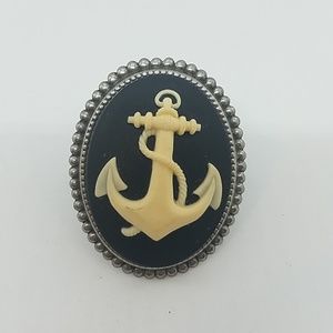 GASOLINE GLAMOUR Jewelry - Anchor cameo ring sample GASOLINE GLAMOUR Jewelry - Anchor cameo ring sample